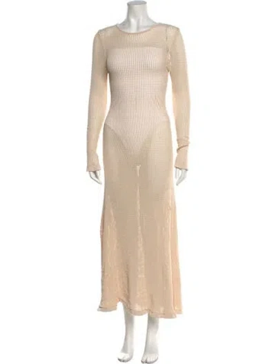 Pre-owned Dissh Nylon Midi Length Dress In Neutral