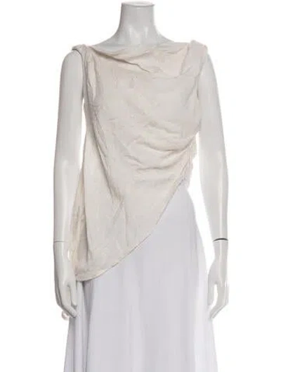 Pre-owned Dissh Off-the-shoulder Long Dress In Neutral