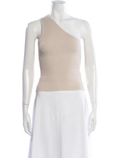 Pre-owned Dissh One-shoulder Sweater In Neutral