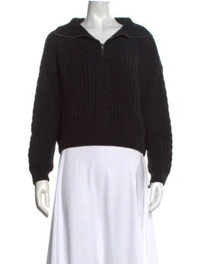 Pre-owned Dissh Open Front Sweater In Black