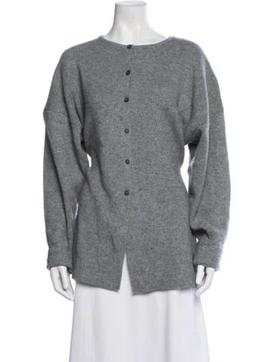 Pre-owned Dissh Open Front Sweater In Grey