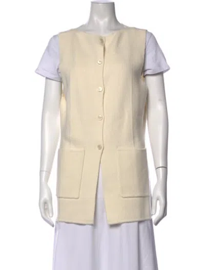 Pre-owned Dissh Open Front Sweater In Neutrals