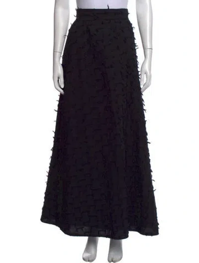 Pre-owned Dissh Patterned Long Skirt In Black