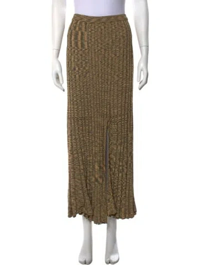 Pre-owned Dissh Patterned Long Skirt In Neutrals
