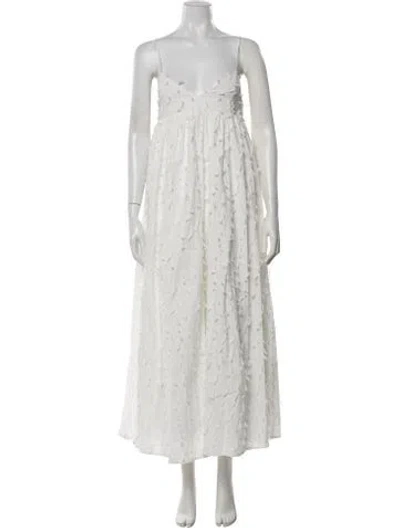Pre-owned Dissh Patterned Mini Dress In White