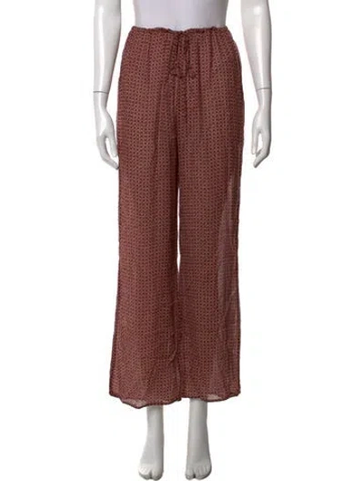 Pre-owned Dissh Patterned Wide Leg Pants In Multicolor