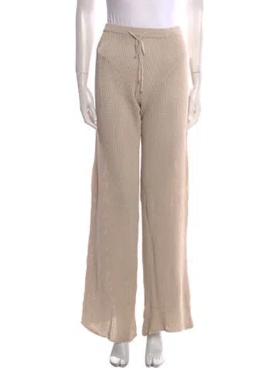 Pre-owned Dissh Patterned Wide Leg Pants In Neutral