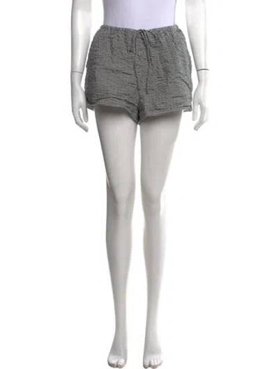 Pre-owned Dissh Plaid Print Mini Shorts In Neutrals