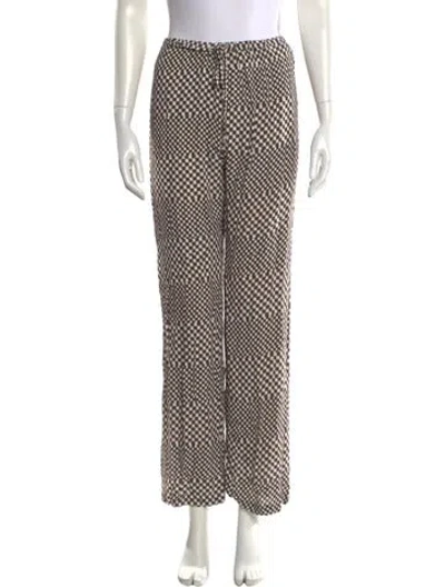 Pre-owned Dissh Plaid Print Skinny Leg Pants In Multi