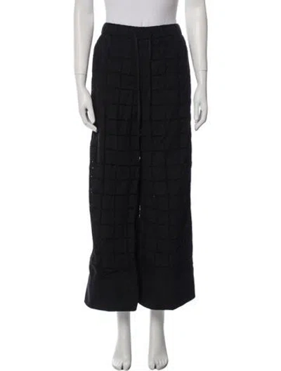 Pre-owned Dissh Plaid Print Wide Leg Pants In Blue