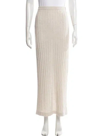 Pre-owned Dissh Pleated Accents Long Skirt In Neutral