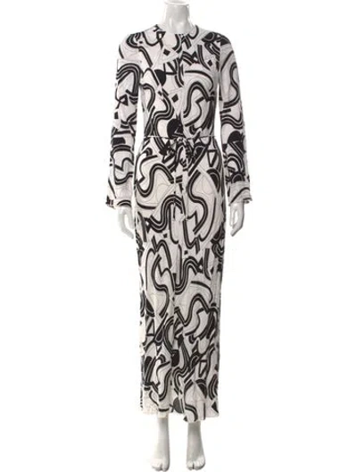 Pre-owned Dissh Printed Long Dress In Multi