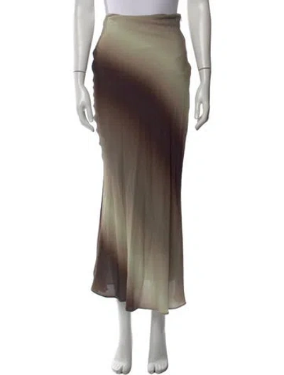 Pre-owned Dissh Printed Long Skirt In Neutral