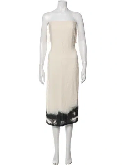 Pre-owned Dissh Printed Midi Length Dress In Neutrals