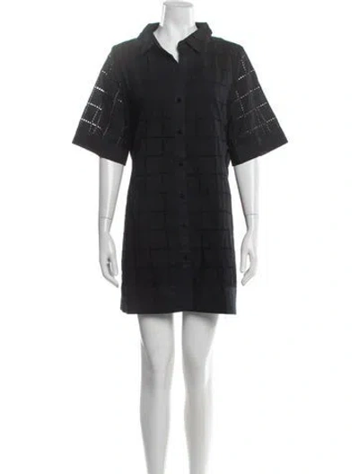 Pre-owned Dissh Printed Mini Dress In Black