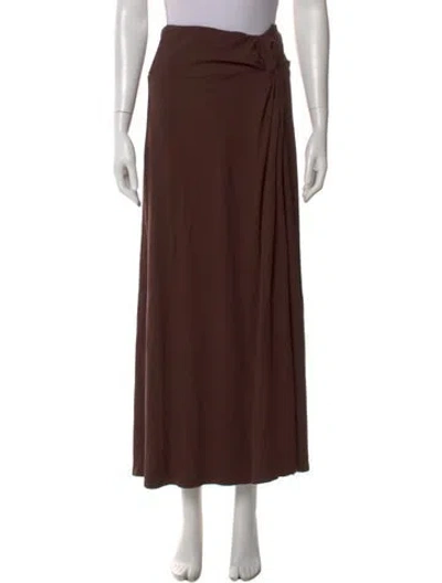 Pre-owned Dissh Ruffle Embellishment Long Skirt In Neutral