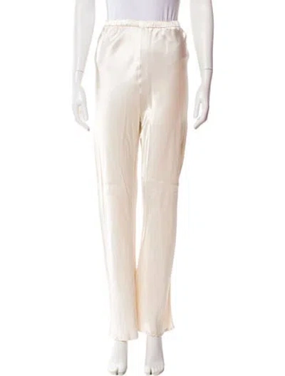 Pre-owned Dissh Satin Wide Leg Pants In Neutral