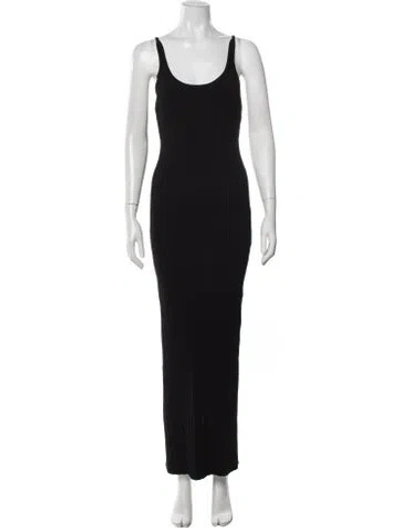 Pre-owned Dissh Scoop Neck Long Dress W/ Tags In Black
