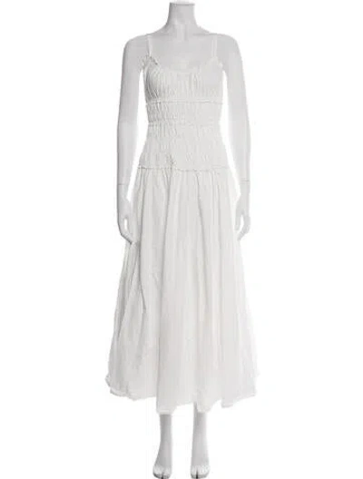 Pre-owned Dissh Scoop Neck Midi Length Dress In Pink
