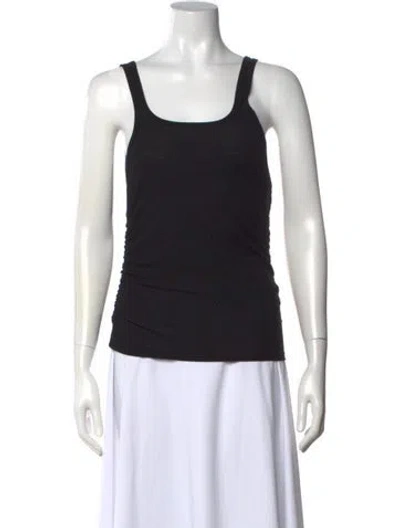 Pre-owned Dissh Scoop Neck Sleeveless Top In Black