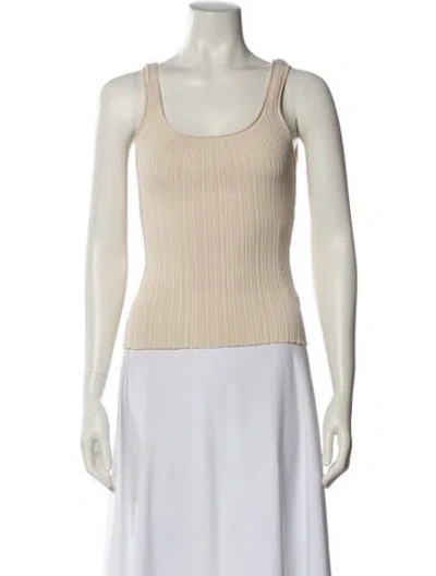 Pre-owned Dissh Scoop Neck Sleeveless Top In Neutral