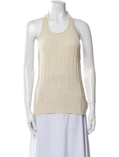 Pre-owned Dissh Scoop Neck Sleeveless Top W/ Tags In Neutral