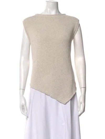Pre-owned Dissh Scoop Neck Sleeveless Top W/ Tags In Neutrals