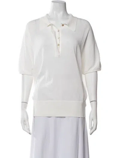 Pre-owned Dissh Short Sleeve Polo In Neutrals