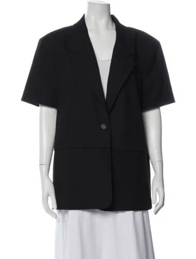 Pre-owned Dissh Short Sleeve Top In Black