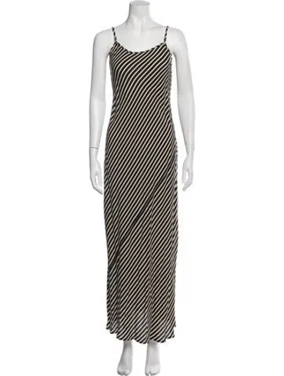 Pre-owned Dissh Silk Long Dress In Black