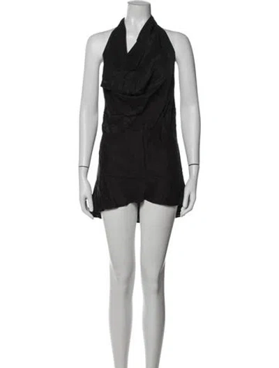 Pre-owned Dissh Silk Mini Dress W/ Tags In Black