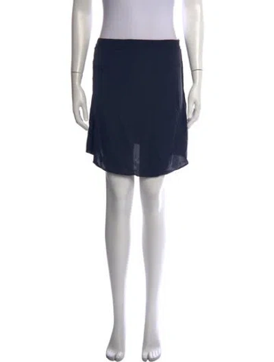 Pre-owned Dissh Silk Mini Skirt In Blue