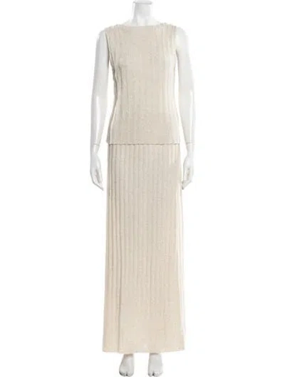 Pre-owned Dissh Skirt Set In Neutral