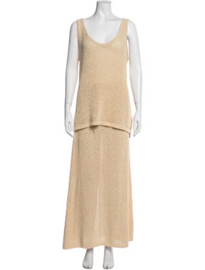 Pre-owned Dissh Skirt Set In Neutrals