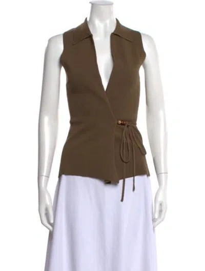 Pre-owned Dissh Sleeveless Top W/ Tags In Brown