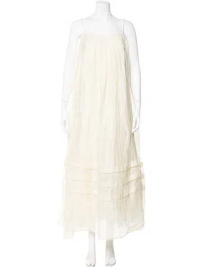 Pre-owned Dissh Square Neckline Long Dress In Neutral