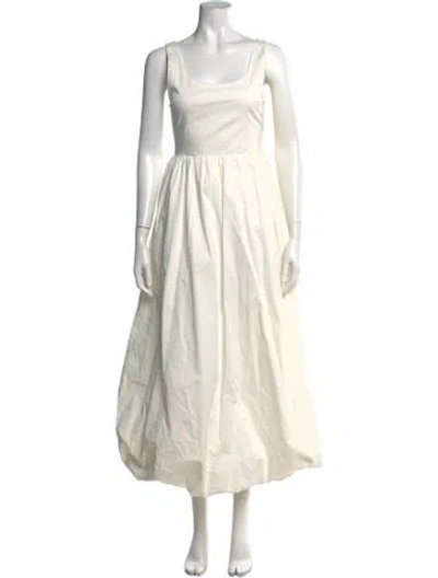 Pre-owned Dissh Square Neckline Long Dress In Neutrals