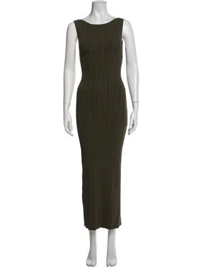 Pre-owned Dissh Square Neckline Long Dress W/ Tags In Green
