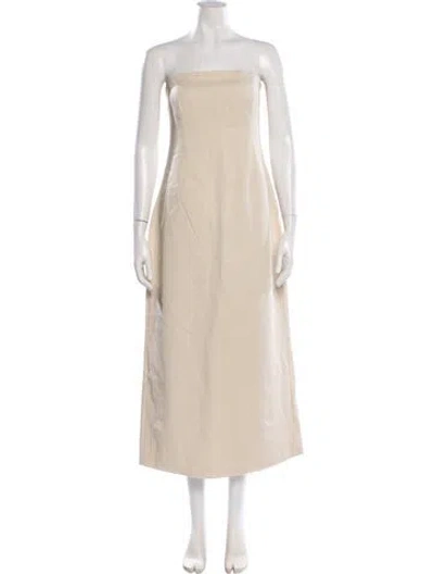 Pre-owned Dissh Square Neckline Midi Length Dress W/ Tags In Neutral