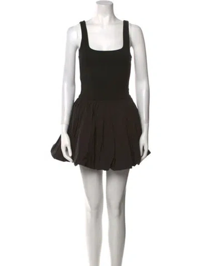 Pre-owned Dissh Square Neckline Mini Dress W/ Tags In Black