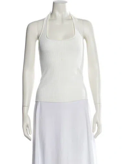 Pre-owned Dissh Square Neckline Sleeveless Top In Neutral