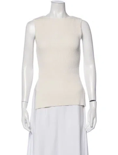 Pre-owned Dissh Square Neckline Sleeveless Top In Neutrals
