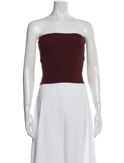 Pre-owned Dissh Strapless Crop Top W/ Tags In Neutrals