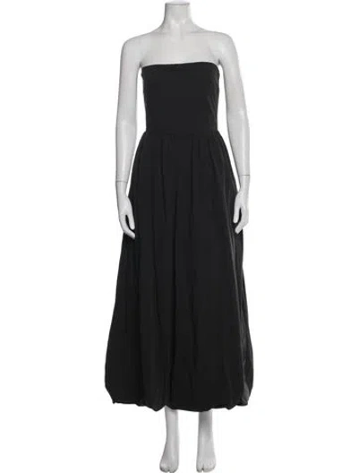 Pre-owned Dissh Strapless Long Dress In Gray