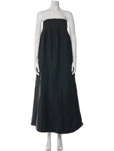 Pre-owned Dissh Strapless Long Dress W/ Tags In Black