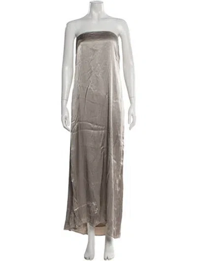 Pre-owned Dissh Strapless Long Dress W/ Tags In Neutral