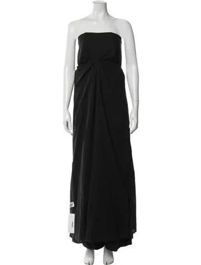 Pre-owned Dissh Strapless Midi Length Dress In Blue