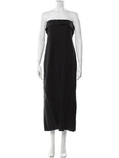 Pre-owned Dissh Strapless Midi Length Dress In Multi