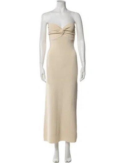 Pre-owned Dissh Strapless Midi Length Dress W/ Tags In Neutral