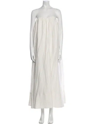 Pre-owned Dissh Strapless Midi Length Dress W/ Tags In Neutral